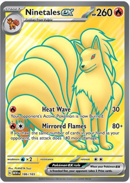 Ninetales ex 186 165 Scarlet & Violet 151